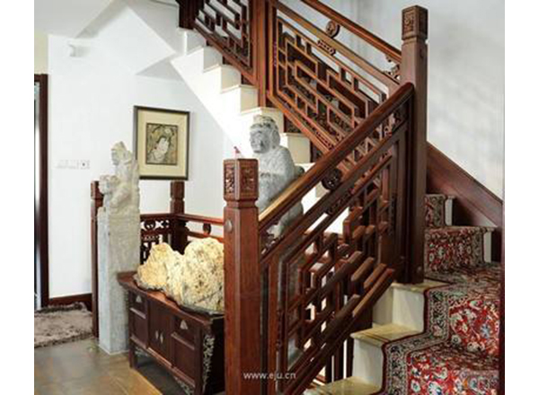 中式花格楼梯